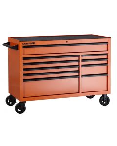Armoire à outils 54 pouces - 10 tiroirs - Orange